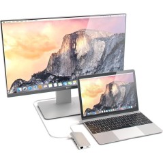 Satechi TYPE-C silver Multi-Port w 4K